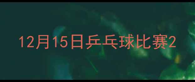 图片 12月15日乒乓球比赛2