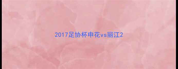 图片 2017足协杯申花vs丽江2