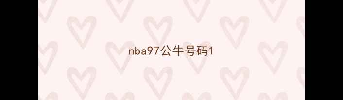 图片 nba97公牛号码1