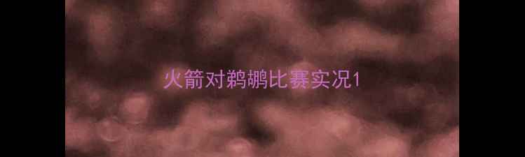 图片 火箭对鹈鹕比赛实况1