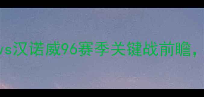 图片 篮球对决：德甲劲旅汉堡vs汉诺威96赛季关键战前瞻，谁将问鼎北德篮球王座？